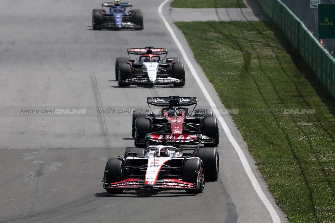 GP CANADA, Kevin Magnussen (DEN) Haas VF-23.

18.06.2023. Formula 1 World Championship, Rd 9, Canadian Grand Prix, Montreal, Canada, Gara Day.

- www.xpbimages.com, EMail: requests@xpbimages.com © Copyright: Bearne / XPB Images