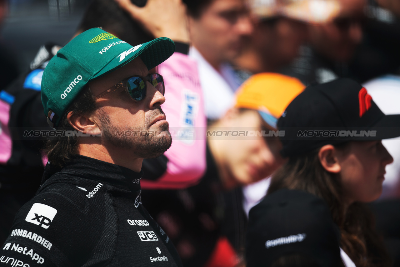 GP CANADA, Fernando Alonso (ESP) Aston Martin F1 Team on the grid.

18.06.2023. Formula 1 World Championship, Rd 9, Canadian Grand Prix, Montreal, Canada, Gara Day.

- www.xpbimages.com, EMail: requests@xpbimages.com © Copyright: Price / XPB Images