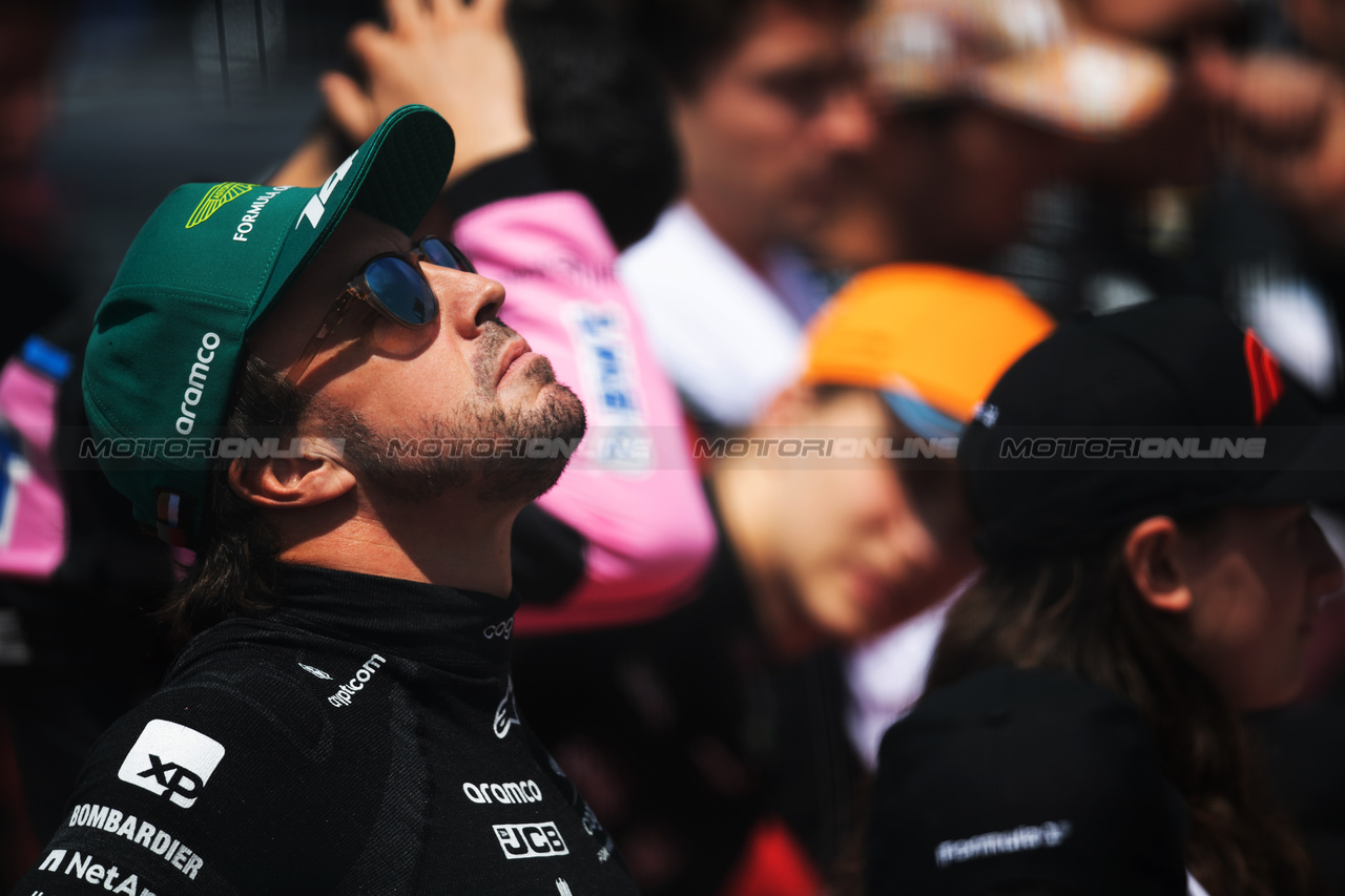 GP CANADA, Fernando Alonso (ESP) Aston Martin F1 Team on the grid.

18.06.2023. Formula 1 World Championship, Rd 9, Canadian Grand Prix, Montreal, Canada, Gara Day.

- www.xpbimages.com, EMail: requests@xpbimages.com © Copyright: Price / XPB Images
