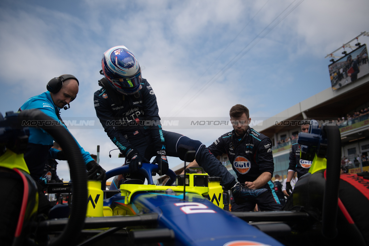 GP CANADA, Logan Sargeant (USA) Williams Racing FW45 on the grid.

18.06.2023. Formula 1 World Championship, Rd 9, Canadian Grand Prix, Montreal, Canada, Gara Day.

- www.xpbimages.com, EMail: requests@xpbimages.com © Copyright: Price / XPB Images