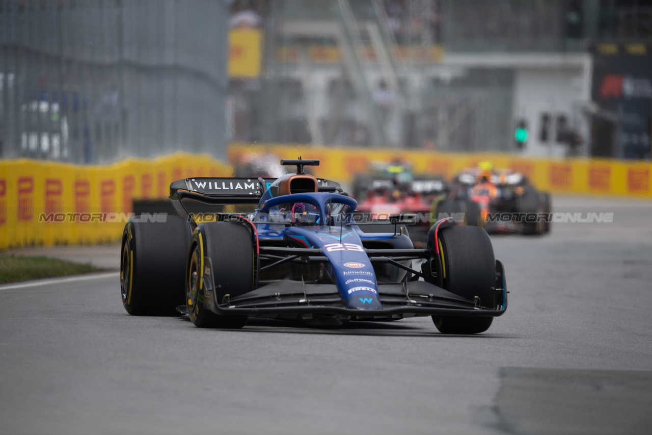 GP CANADA, Alexander Albon (THA) Williams Racing FW45.

18.06.2023. Formula 1 World Championship, Rd 9, Canadian Grand Prix, Montreal, Canada, Gara Day.

- www.xpbimages.com, EMail: requests@xpbimages.com © Copyright: Price / XPB Images