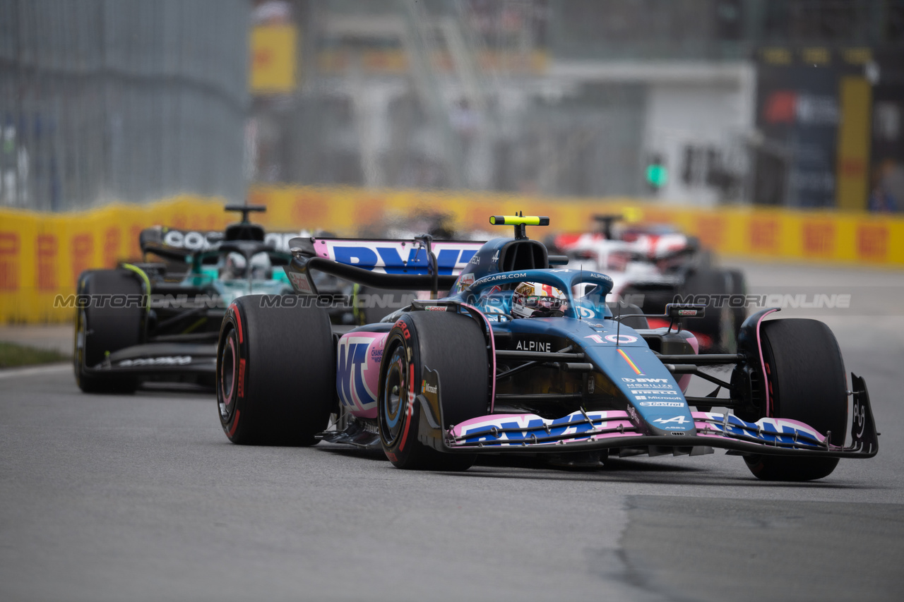 GP CANADA, Pierre Gasly (FRA) Alpine F1 Team A523.

18.06.2023. Formula 1 World Championship, Rd 9, Canadian Grand Prix, Montreal, Canada, Gara Day.

- www.xpbimages.com, EMail: requests@xpbimages.com © Copyright: Price / XPB Images