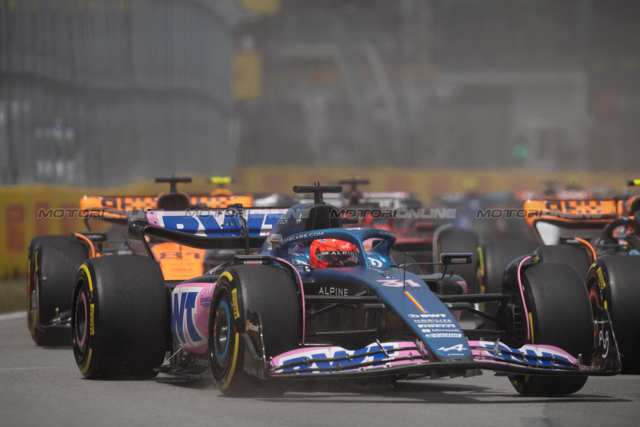 GP CANADA, Esteban Ocon (FRA) Alpine F1 Team A523 at the partenza of the race.

18.06.2023. Formula 1 World Championship, Rd 9, Canadian Grand Prix, Montreal, Canada, Gara Day.

- www.xpbimages.com, EMail: requests@xpbimages.com © Copyright: Price / XPB Images