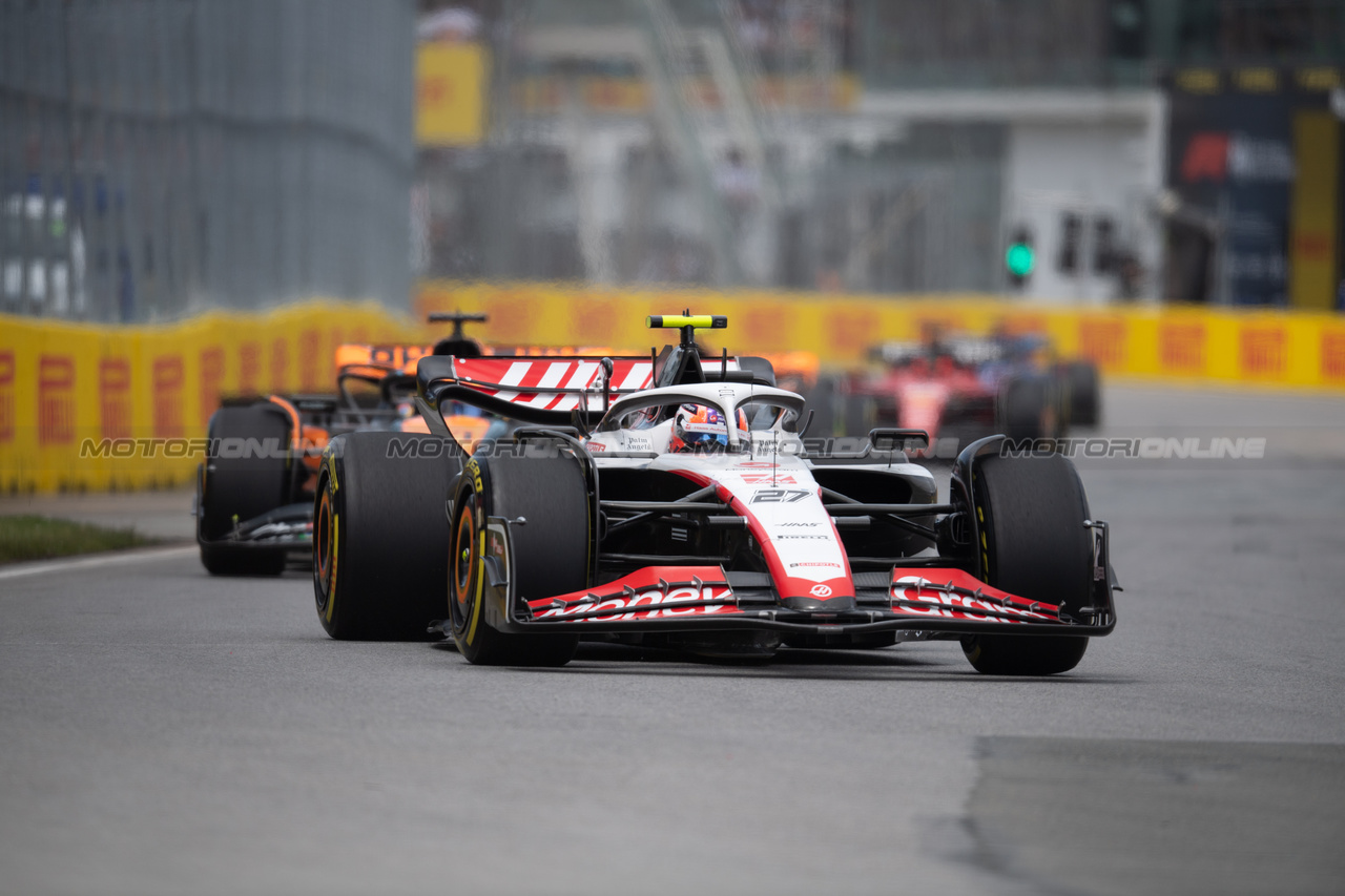 GP CANADA, Nico Hulkenberg (GER) Haas VF-23.

18.06.2023. Formula 1 World Championship, Rd 9, Canadian Grand Prix, Montreal, Canada, Gara Day.

- www.xpbimages.com, EMail: requests@xpbimages.com © Copyright: Price / XPB Images