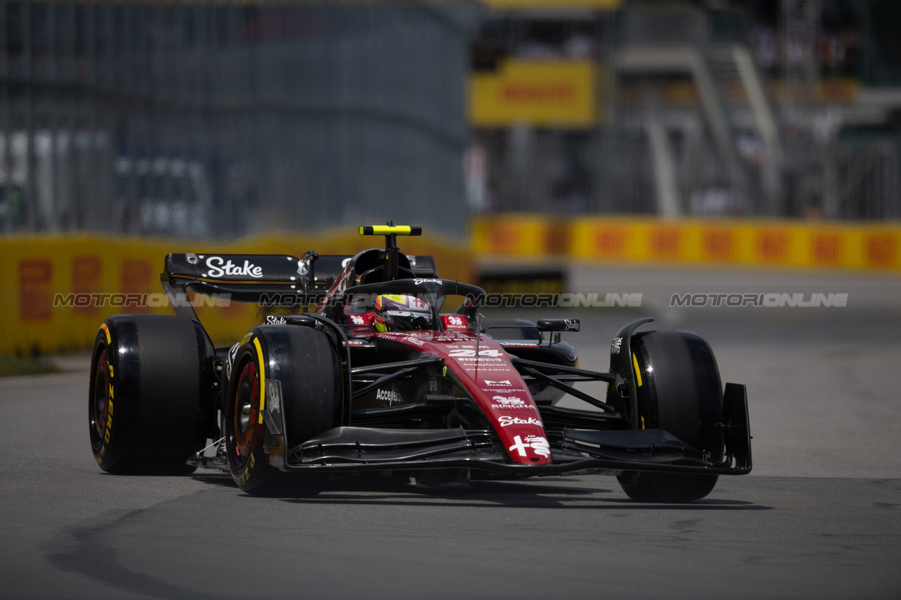 GP CANADA, Zhou Guanyu (CHN) Alfa Romeo F1 Team C43.

18.06.2023. Formula 1 World Championship, Rd 9, Canadian Grand Prix, Montreal, Canada, Gara Day.

- www.xpbimages.com, EMail: requests@xpbimages.com © Copyright: Price / XPB Images
