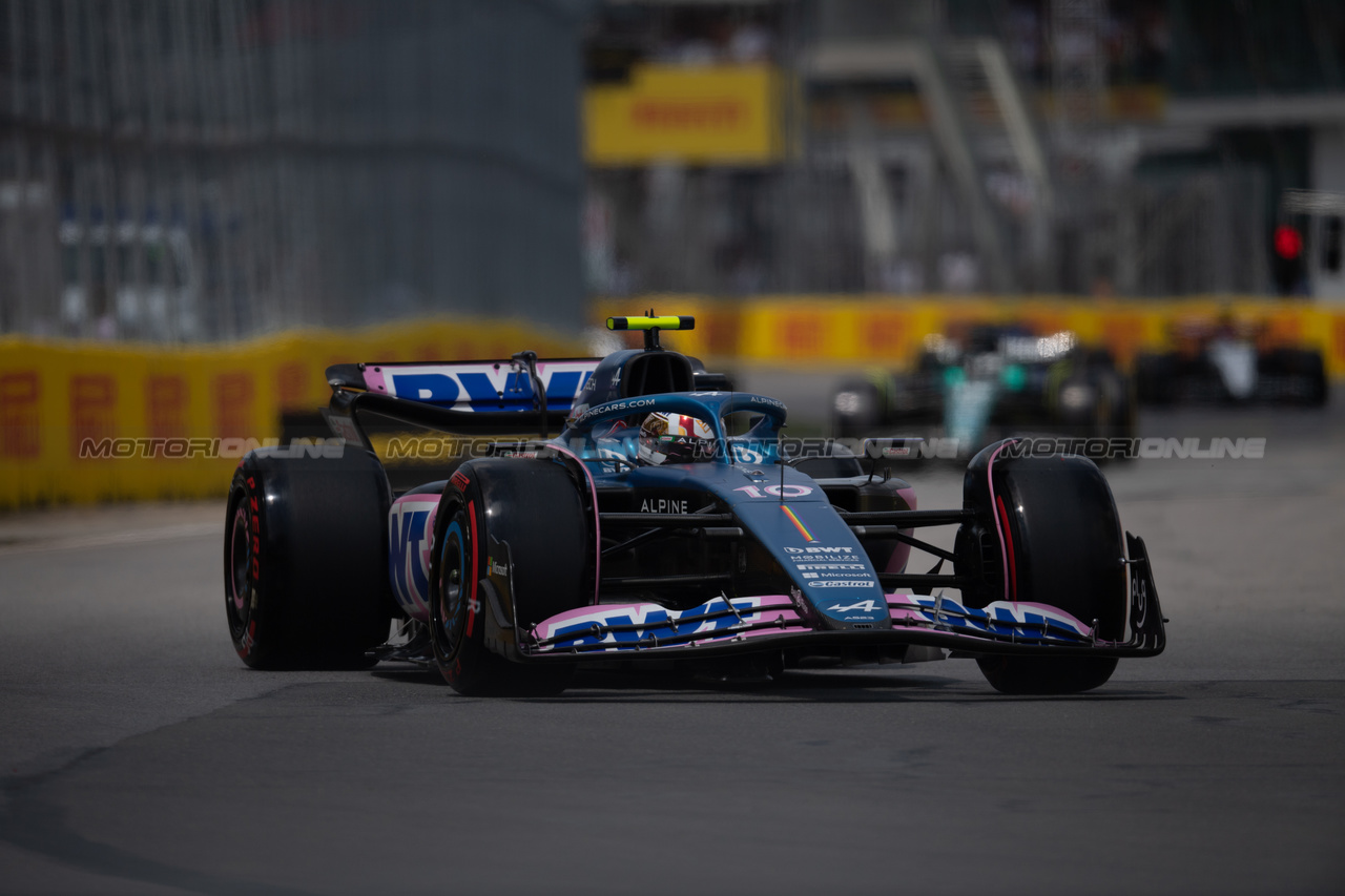 GP CANADA, Pierre Gasly (FRA) Alpine F1 Team A523.

18.06.2023. Formula 1 World Championship, Rd 9, Canadian Grand Prix, Montreal, Canada, Gara Day.

- www.xpbimages.com, EMail: requests@xpbimages.com © Copyright: Price / XPB Images