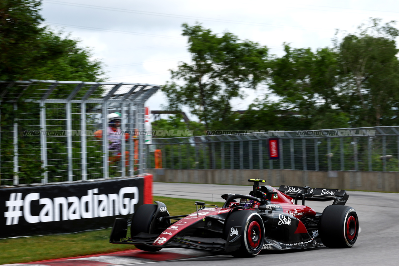 GP CANADA, Zhou Guanyu (CHN) Alfa Romeo F1 Team C43.

18.06.2023. Formula 1 World Championship, Rd 9, Canadian Grand Prix, Montreal, Canada, Gara Day.

 - www.xpbimages.com, EMail: requests@xpbimages.com © Copyright: Coates / XPB Images