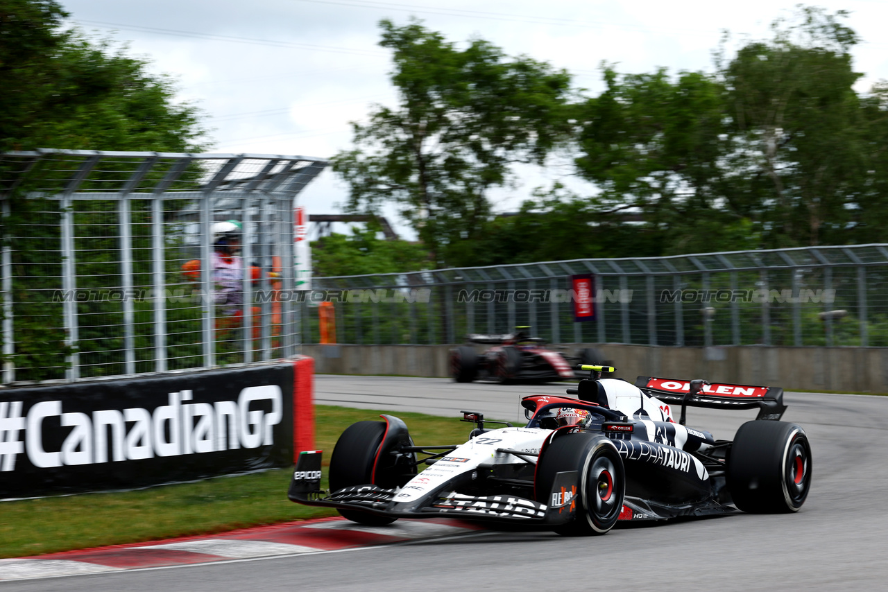 GP CANADA, Yuki Tsunoda (JPN) AlphaTauri AT04.

18.06.2023. Formula 1 World Championship, Rd 9, Canadian Grand Prix, Montreal, Canada, Gara Day.

 - www.xpbimages.com, EMail: requests@xpbimages.com © Copyright: Coates / XPB Images