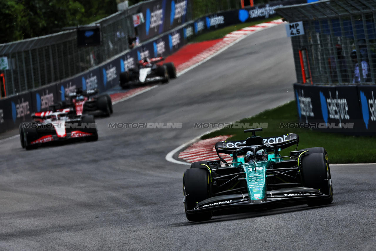 GP CANADA, Lance Stroll (CDN) Aston Martin F1 Team AMR23.

18.06.2023. Formula 1 World Championship, Rd 9, Canadian Grand Prix, Montreal, Canada, Gara Day.

 - www.xpbimages.com, EMail: requests@xpbimages.com © Copyright: Coates / XPB Images