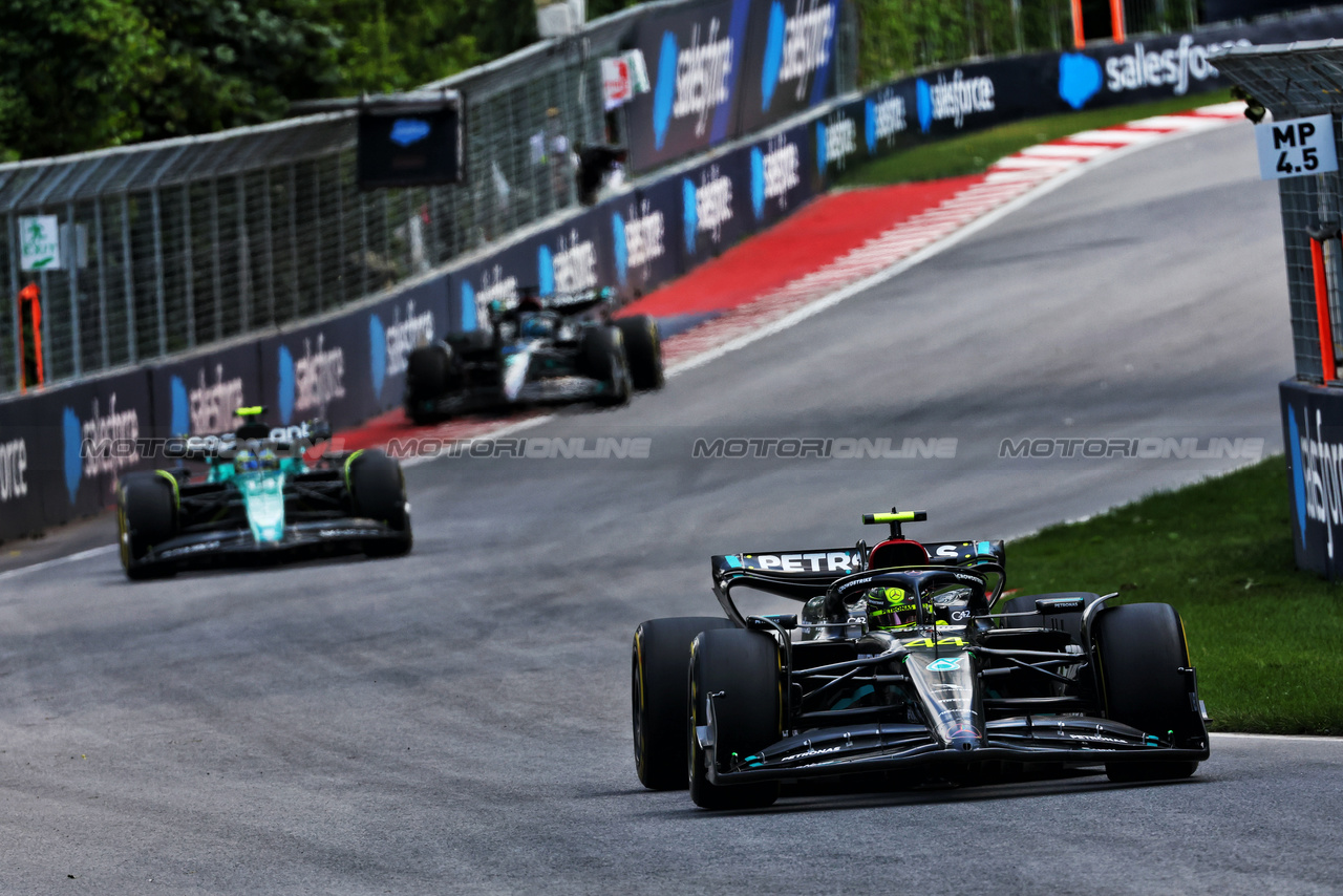 GP CANADA, Lewis Hamilton (GBR) Mercedes AMG F1 W14.

18.06.2023. Formula 1 World Championship, Rd 9, Canadian Grand Prix, Montreal, Canada, Gara Day.

 - www.xpbimages.com, EMail: requests@xpbimages.com © Copyright: Coates / XPB Images