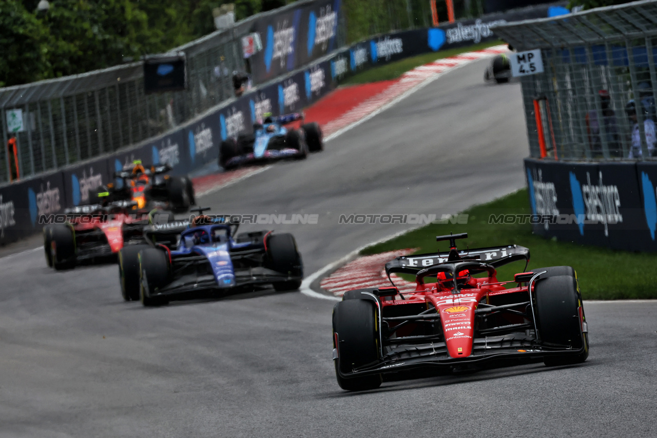 GP CANADA, Charles Leclerc (MON) Ferrari SF-23.

18.06.2023. Formula 1 World Championship, Rd 9, Canadian Grand Prix, Montreal, Canada, Gara Day.

 - www.xpbimages.com, EMail: requests@xpbimages.com © Copyright: Coates / XPB Images