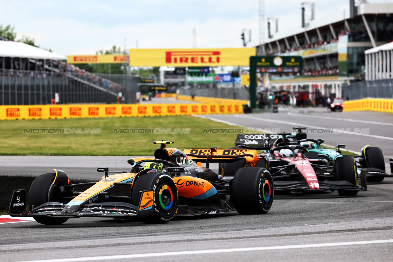 GP CANADA, Lando Norris (GBR) McLaren MCL60.

18.06.2023. Formula 1 World Championship, Rd 9, Canadian Grand Prix, Montreal, Canada, Gara Day.

 - www.xpbimages.com, EMail: requests@xpbimages.com © Copyright: Coates / XPB Images