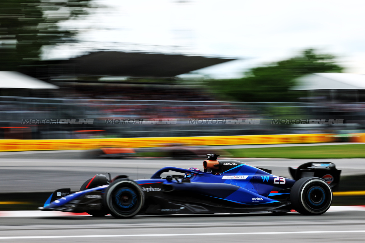 GP CANADA, Alexander Albon (THA) Williams Racing FW45.

18.06.2023. Formula 1 World Championship, Rd 9, Canadian Grand Prix, Montreal, Canada, Gara Day.

 - www.xpbimages.com, EMail: requests@xpbimages.com © Copyright: Coates / XPB Images