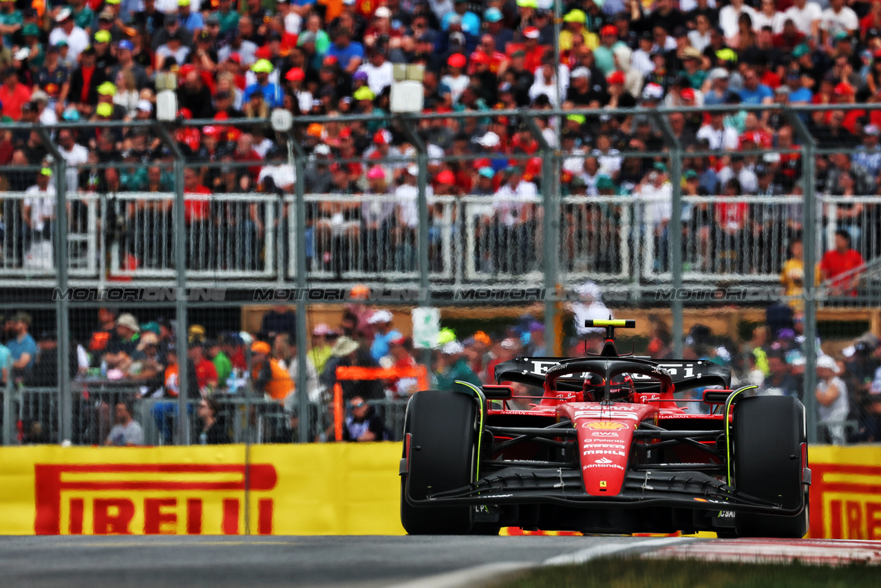 GP CANADA, Carlos Sainz Jr (ESP) Ferrari SF-23.

18.06.2023. Formula 1 World Championship, Rd 9, Canadian Grand Prix, Montreal, Canada, Gara Day.

 - www.xpbimages.com, EMail: requests@xpbimages.com © Copyright: Coates / XPB Images