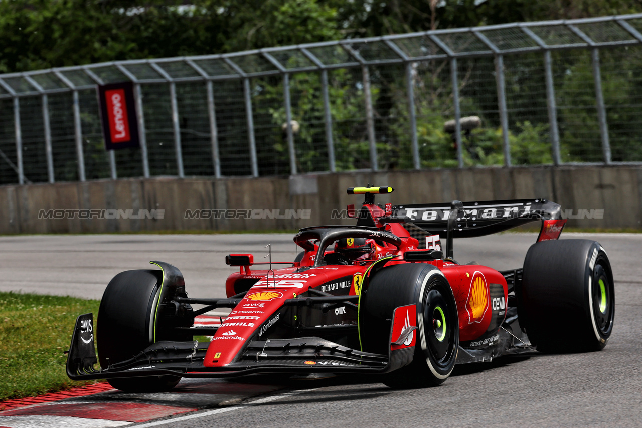GP CANADA, Carlos Sainz Jr (ESP) Ferrari SF-23.

18.06.2023. Formula 1 World Championship, Rd 9, Canadian Grand Prix, Montreal, Canada, Gara Day.

 - www.xpbimages.com, EMail: requests@xpbimages.com © Copyright: Coates / XPB Images