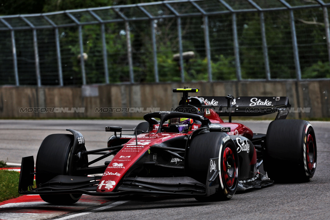 GP CANADA, Zhou Guanyu (CHN) Alfa Romeo F1 Team C43.

18.06.2023. Formula 1 World Championship, Rd 9, Canadian Grand Prix, Montreal, Canada, Gara Day.

 - www.xpbimages.com, EMail: requests@xpbimages.com © Copyright: Coates / XPB Images