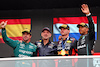 GP CANADA, The podium (L to R): Fernando Alonso (ESP) Aston Martin F1 Team, second; Adrian Newey (GBR) Red Bull Racing Chief Technical Officer; Max Verstappen (NLD) Red Bull Racing, vincitore; Lewis Hamilton (GBR) Mercedes AMG F1, third.
18.06.2023. Formula 1 World Championship, Rd 9, Canadian Grand Prix, Montreal, Canada, Gara Day.
 - www.xpbimages.com, EMail: requests@xpbimages.com © Copyright: Coates / XPB Images