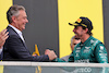 GP CANADA, Fernando Alonso (ESP) Aston Martin F1 Team celebrates his second position with Mario Isola (ITA) Pirelli Racing Manager on the podium.
18.06.2023. Formula 1 World Championship, Rd 9, Canadian Grand Prix, Montreal, Canada, Gara Day.
- www.xpbimages.com, EMail: requests@xpbimages.com © Copyright: Bearne / XPB Images
