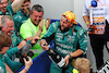 GP CANADA, Aston Martin F1 Team celebrate second position for Fernando Alonso (ESP) Aston Martin F1 Team in parc ferme with the champagnr.
18.06.2023. Formula 1 World Championship, Rd 9, Canadian Grand Prix, Montreal, Canada, Gara Day.
- www.xpbimages.com, EMail: requests@xpbimages.com © Copyright: Bearne / XPB Images