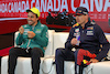 GP CANADA, (L to R): Fernando Alonso (ESP) Aston Martin F1 Team e Max Verstappen (NLD) Red Bull Racing in the post race FIA Press Conference.
18.06.2023. Formula 1 World Championship, Rd 9, Canadian Grand Prix, Montreal, Canada, Gara Day.
- www.xpbimages.com, EMail: requests@xpbimages.com © Copyright: Bearne / XPB Images