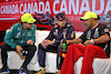 GP CANADA, (L to R): Fernando Alonso (ESP) Aston Martin F1 Team; Max Verstappen (NLD) Red Bull Racing; e Lewis Hamilton (GBR) Mercedes AMG F1, in the post race FIA Press Conference.
18.06.2023. Formula 1 World Championship, Rd 9, Canadian Grand Prix, Montreal, Canada, Gara Day.
- www.xpbimages.com, EMail: requests@xpbimages.com © Copyright: Bearne / XPB Images