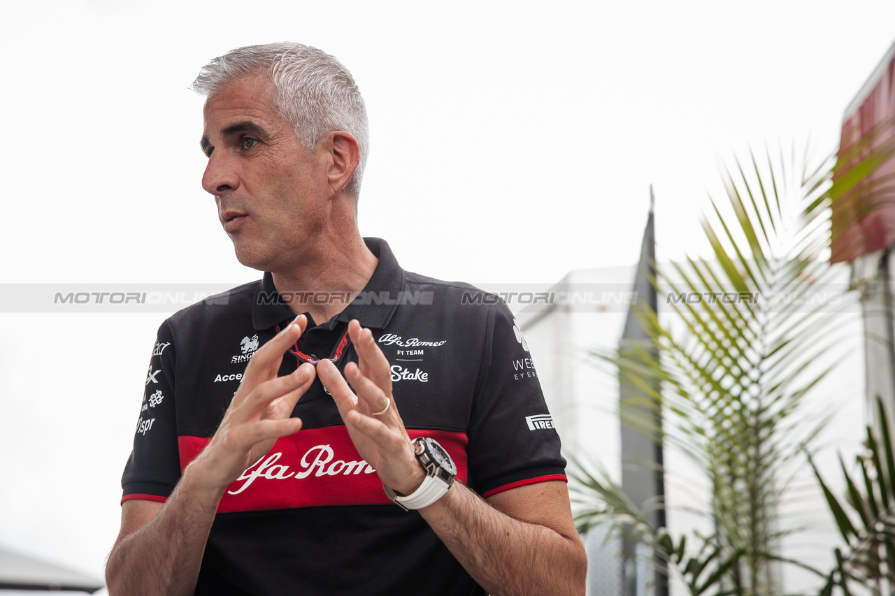 GP CANADA, Alessandro Alunni Bravi (ITA) Alfa Romeo F1 Team Managing Director e Team Representative.

15.06.2023. Formula 1 World Championship, Rd 9, Canadian Grand Prix, Montreal, Canada, Preparation Day.

- www.xpbimages.com, EMail: requests@xpbimages.com © Copyright: Bearne / XPB Images