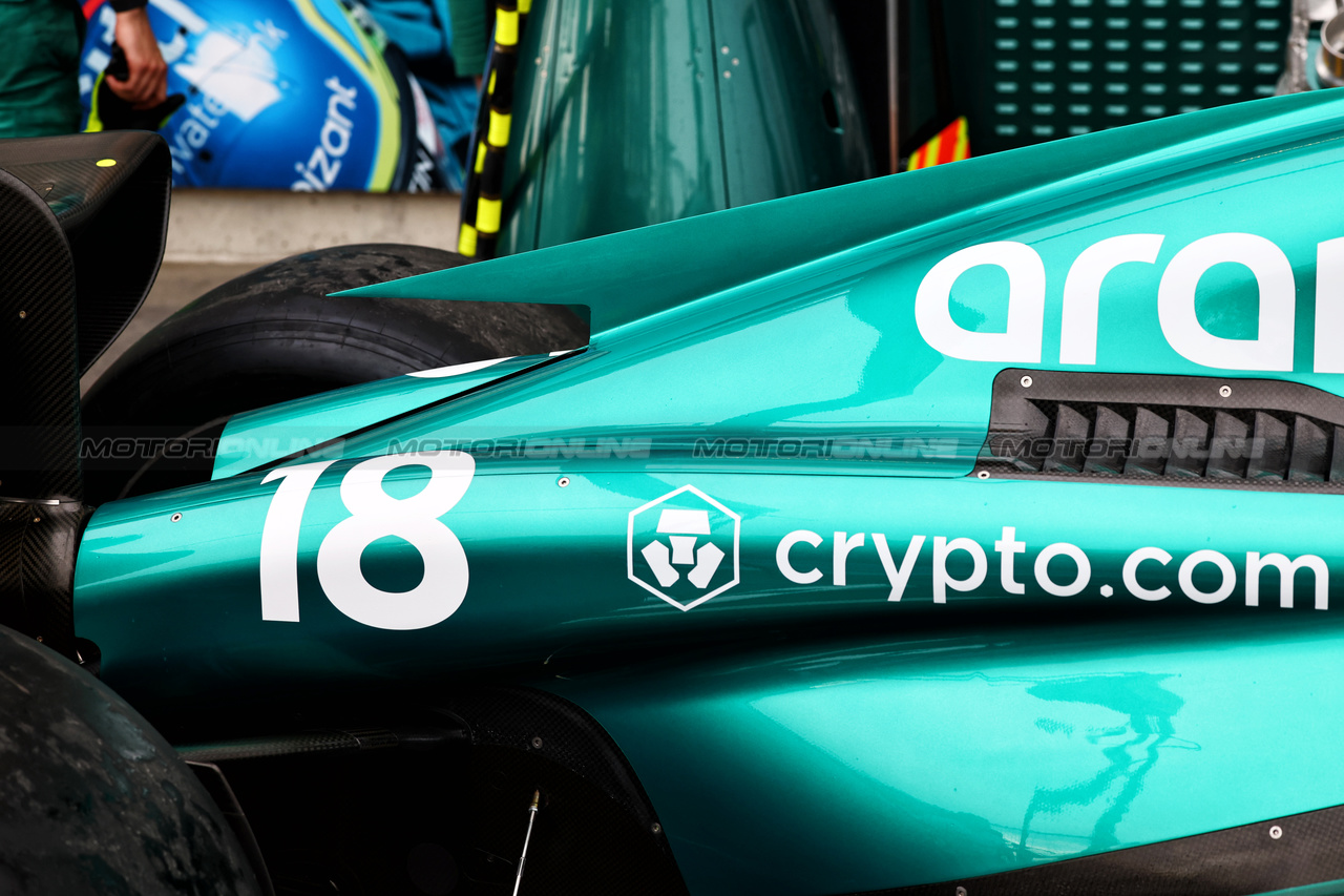 GP CANADA, Aston Martin F1 Team AMR23 engine cover detail.

15.06.2023. Formula 1 World Championship, Rd 9, Canadian Grand Prix, Montreal, Canada, Preparation Day.

- www.xpbimages.com, EMail: requests@xpbimages.com © Copyright: Batchelor / XPB Images