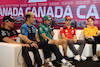 GP CANADA, (L to R): Valtteri Bottas (FIN) Alfa Romeo F1 Team; Alexander Albon (THA) Williams Racing; Fernando Alonso (ESP) Aston Martin F1 Team; Charles Leclerc (MON) Ferrari; e Oscar Piastri (AUS) McLaren, in the FIA Press Conference.
15.06.2023. Formula 1 World Championship, Rd 9, Canadian Grand Prix, Montreal, Canada, Preparation Day.
- www.xpbimages.com, EMail: requests@xpbimages.com © Copyright: Bearne / XPB Images