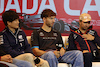 GP CANADA, (L to R): Yuki Tsunoda (JPN) AlphaTauri; Pierre Gasly (FRA) Alpine F1 Team e Sergio Perez (MEX) Red Bull Racing in the FIA Press Conference.
15.06.2023. Formula 1 World Championship, Rd 9, Canadian Grand Prix, Montreal, Canada, Preparation Day.
- www.xpbimages.com, EMail: requests@xpbimages.com © Copyright: Bearne / XPB Images
