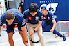 GP CANADA, Yuki Tsunoda (JPN) AlphaTauri e Nyck de Vries (NLD) AlphaTauri play hockey in the pits.
15.06.2023. Formula 1 World Championship, Rd 9, Canadian Grand Prix, Montreal, Canada, Preparation Day.
- www.xpbimages.com, EMail: requests@xpbimages.com © Copyright: Batchelor / XPB Images