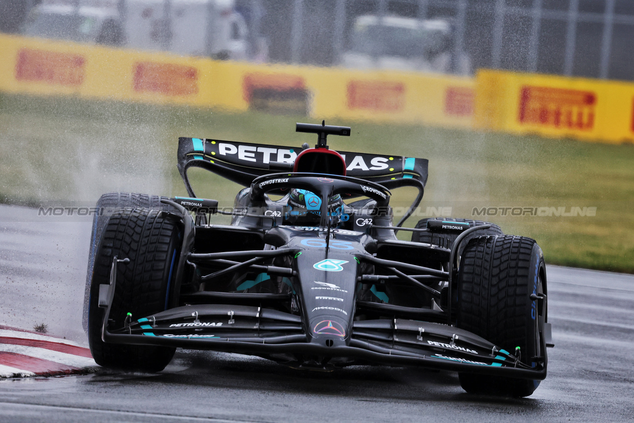 GP CANADA, George Russell (GBR) Mercedes AMG F1 W14.

17.06.2023. Formula 1 World Championship, Rd 9, Canadian Grand Prix, Montreal, Canada, Qualifiche Day.

- www.xpbimages.com, EMail: requests@xpbimages.com © Copyright: Bearne / XPB Images