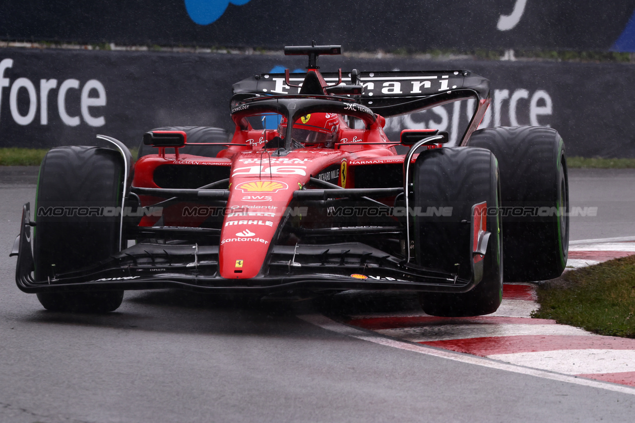 GP CANADA, Charles Leclerc (MON) Ferrari SF-23.

17.06.2023. Formula 1 World Championship, Rd 9, Canadian Grand Prix, Montreal, Canada, Qualifiche Day.

 - www.xpbimages.com, EMail: requests@xpbimages.com © Copyright: Coates / XPB Images