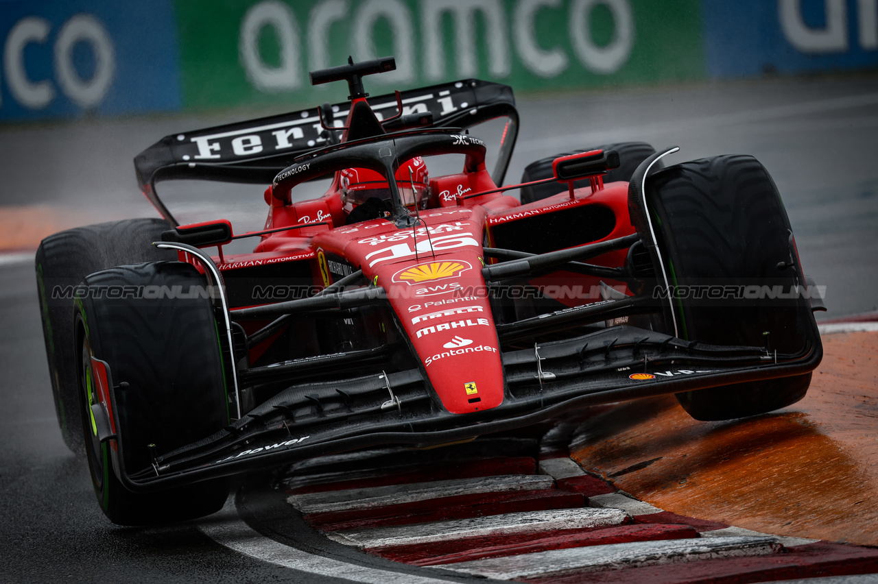 GP CANADA, Charles Leclerc (FRA), Ferrari 
17.06.2023. Formula 1 World Championship, Rd 9, Canadian Grand Prix, Montreal, Canada, Qualifiche Day.
- www.xpbimages.com, EMail: requests@xpbimages.com © Copyright: Charniaux / XPB Images