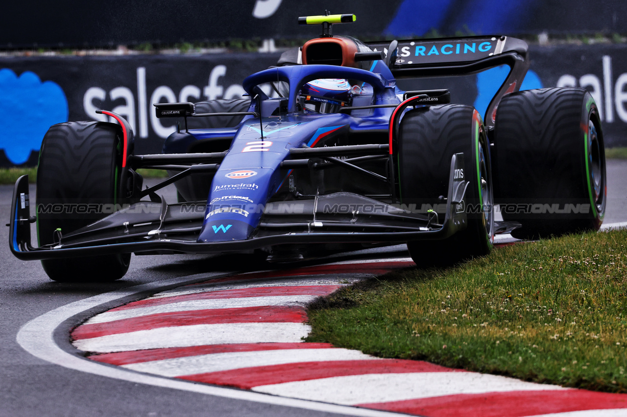 GP CANADA, Logan Sargeant (USA) Williams Racing FW45.

17.06.2023. Formula 1 World Championship, Rd 9, Canadian Grand Prix, Montreal, Canada, Qualifiche Day.

 - www.xpbimages.com, EMail: requests@xpbimages.com © Copyright: Coates / XPB Images