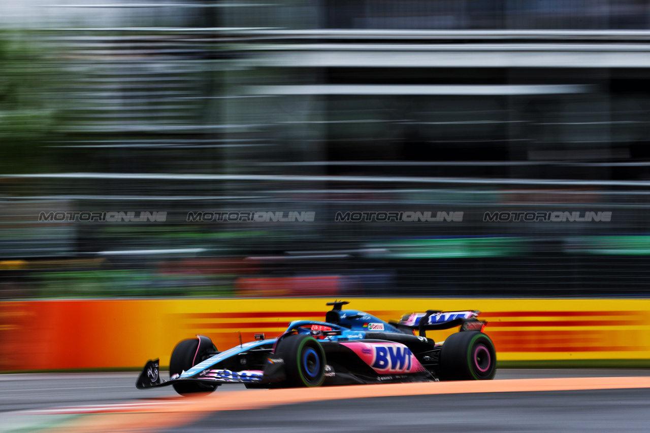GP CANADA, Esteban Ocon (FRA) Alpine F1 Team A523.

17.06.2023. Formula 1 World Championship, Rd 9, Canadian Grand Prix, Montreal, Canada, Qualifiche Day.

- www.xpbimages.com, EMail: requests@xpbimages.com © Copyright: Charniaux / XPB Images