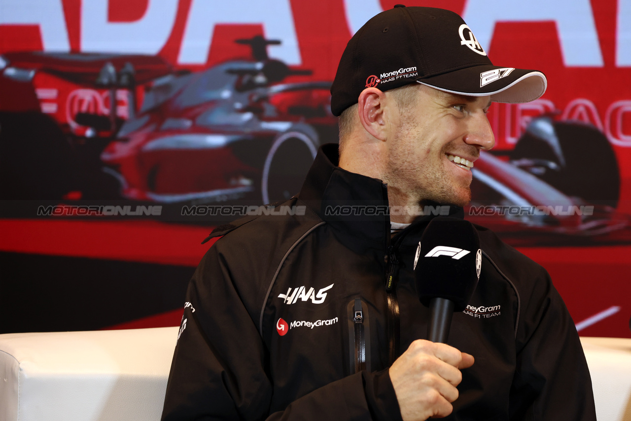 GP CANADA, Nico Hulkenberg (GER) Haas F1 Team in the post qualifying FIA Press Conference.

17.06.2023. Formula 1 World Championship, Rd 9, Canadian Grand Prix, Montreal, Canada, Qualifiche Day.

- www.xpbimages.com, EMail: requests@xpbimages.com © Copyright: Bearne / XPB Images
