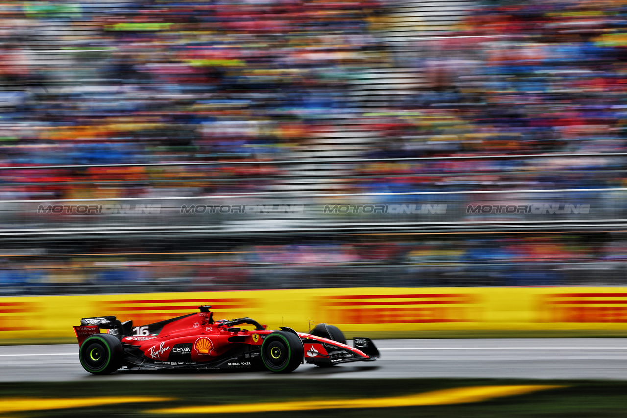 GP CANADA, Charles Leclerc (MON) Ferrari SF-23.

17.06.2023. Formula 1 World Championship, Rd 9, Canadian Grand Prix, Montreal, Canada, Qualifiche Day.

 - www.xpbimages.com, EMail: requests@xpbimages.com © Copyright: Coates / XPB Images