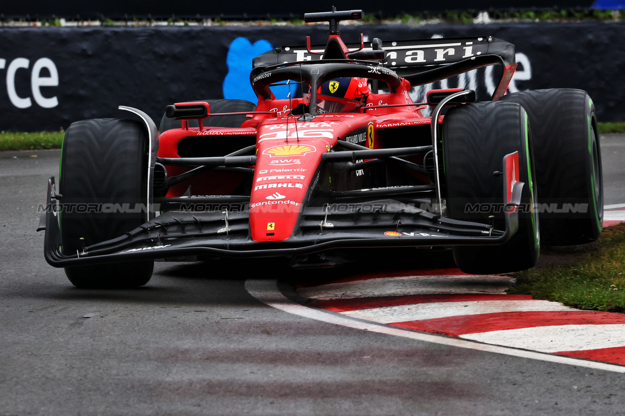 GP CANADA, Charles Leclerc (MON) Ferrari SF-23.

17.06.2023. Formula 1 World Championship, Rd 9, Canadian Grand Prix, Montreal, Canada, Qualifiche Day.

 - www.xpbimages.com, EMail: requests@xpbimages.com © Copyright: Coates / XPB Images