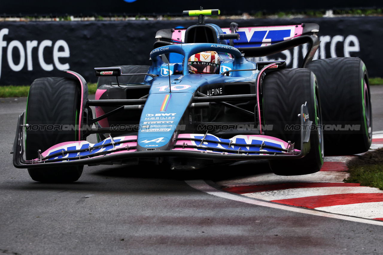 GP CANADA, Pierre Gasly (FRA) Alpine F1 Team A523.

17.06.2023. Formula 1 World Championship, Rd 9, Canadian Grand Prix, Montreal, Canada, Qualifiche Day.

 - www.xpbimages.com, EMail: requests@xpbimages.com © Copyright: Coates / XPB Images