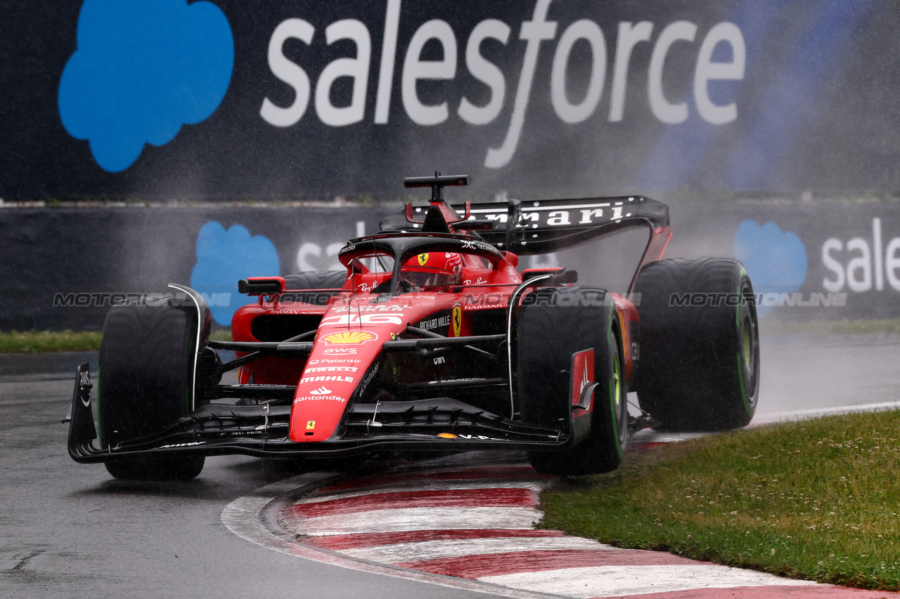GP CANADA, Charles Leclerc (MON) Ferrari SF-23.

17.06.2023. Formula 1 World Championship, Rd 9, Canadian Grand Prix, Montreal, Canada, Qualifiche Day.

 - www.xpbimages.com, EMail: requests@xpbimages.com © Copyright: Coates / XPB Images