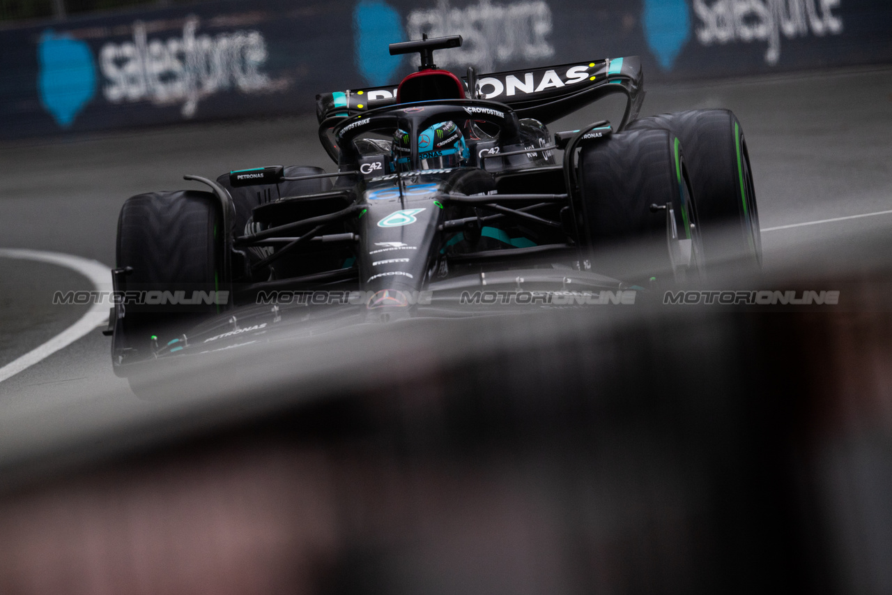 GP CANADA, George Russell (GBR) Mercedes AMG F1 W14.

17.06.2023. Formula 1 World Championship, Rd 9, Canadian Grand Prix, Montreal, Canada, Qualifiche Day.

- www.xpbimages.com, EMail: requests@xpbimages.com © Copyright: Price / XPB Images