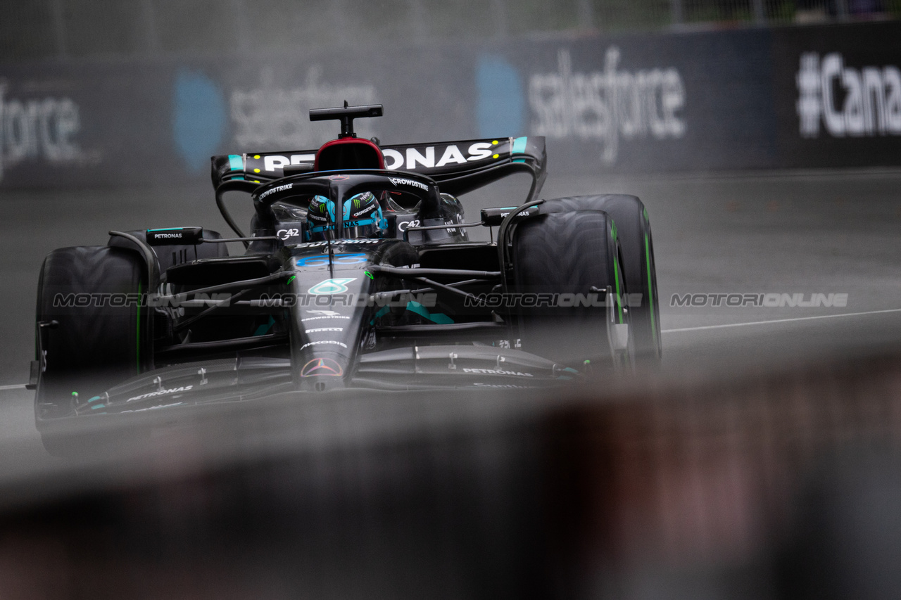 GP CANADA, George Russell (GBR) Mercedes AMG F1 W14.

17.06.2023. Formula 1 World Championship, Rd 9, Canadian Grand Prix, Montreal, Canada, Qualifiche Day.

- www.xpbimages.com, EMail: requests@xpbimages.com © Copyright: Price / XPB Images