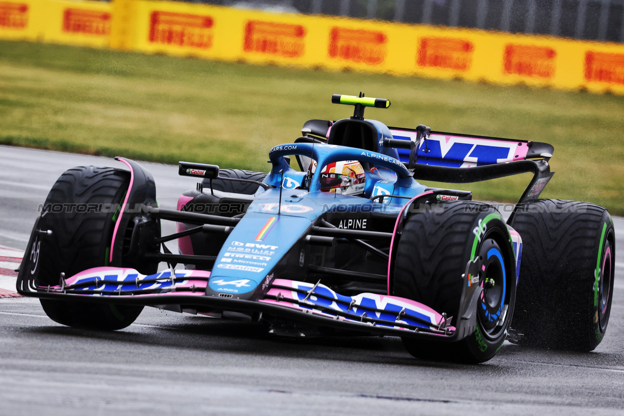 GP CANADA, Pierre Gasly (FRA) Alpine F1 Team A523.

17.06.2023. Formula 1 World Championship, Rd 9, Canadian Grand Prix, Montreal, Canada, Qualifiche Day.

- www.xpbimages.com, EMail: requests@xpbimages.com © Copyright: Bearne / XPB Images