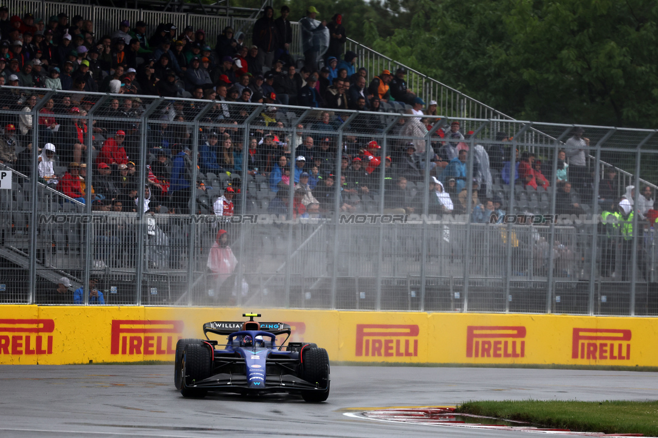 GP CANADA, Logan Sargeant (USA) Williams Racing FW45.

17.06.2023. Formula 1 World Championship, Rd 9, Canadian Grand Prix, Montreal, Canada, Qualifiche Day.

- www.xpbimages.com, EMail: requests@xpbimages.com © Copyright: Bearne / XPB Images