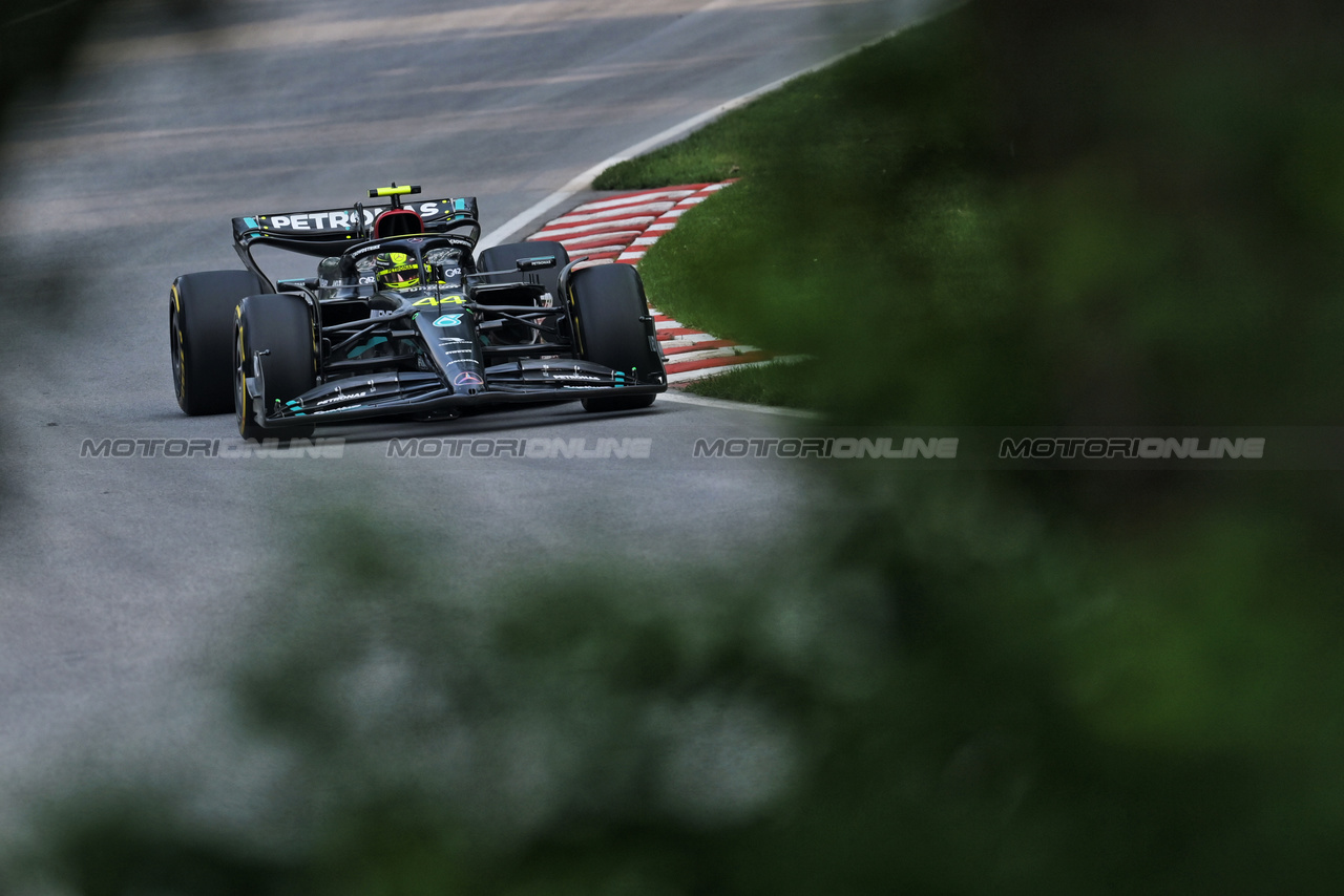 GP CANADA, Lewis Hamilton (GBR) Mercedes AMG F1 W14.

16.06.2023. Formula 1 World Championship, Rd 9, Canadian Grand Prix, Montreal, Canada, Practice Day.

- www.xpbimages.com, EMail: requests@xpbimages.com © Copyright: Price / XPB Images