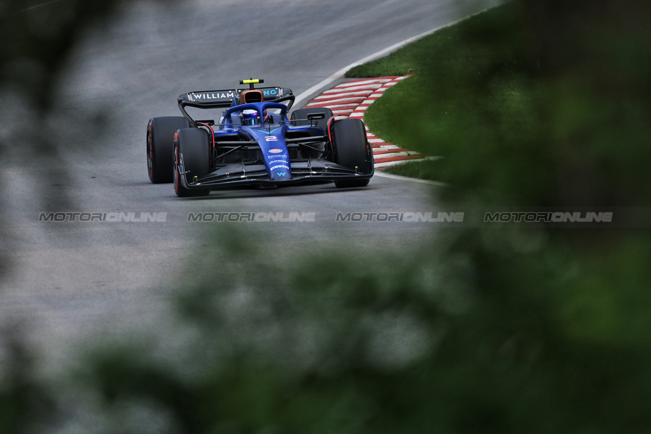 GP CANADA, Logan Sargeant (USA) Williams Racing FW45.

16.06.2023. Formula 1 World Championship, Rd 9, Canadian Grand Prix, Montreal, Canada, Practice Day.

- www.xpbimages.com, EMail: requests@xpbimages.com © Copyright: Price / XPB Images