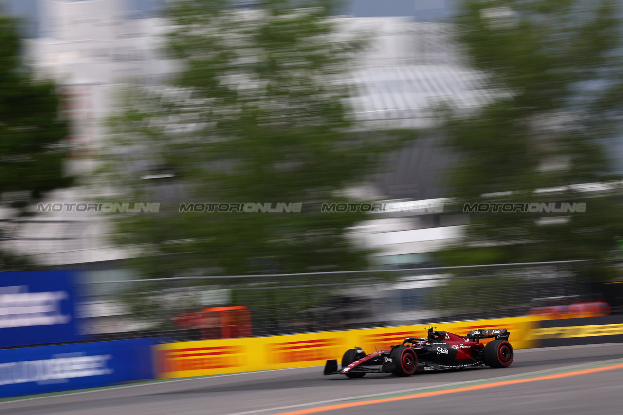 GP CANADA, Zhou Guanyu (CHN) Alfa Romeo F1 Team C43.

16.06.2023. Formula 1 World Championship, Rd 9, Canadian Grand Prix, Montreal, Canada, Practice Day.

- www.xpbimages.com, EMail: requests@xpbimages.com © Copyright: Batchelor / XPB Images