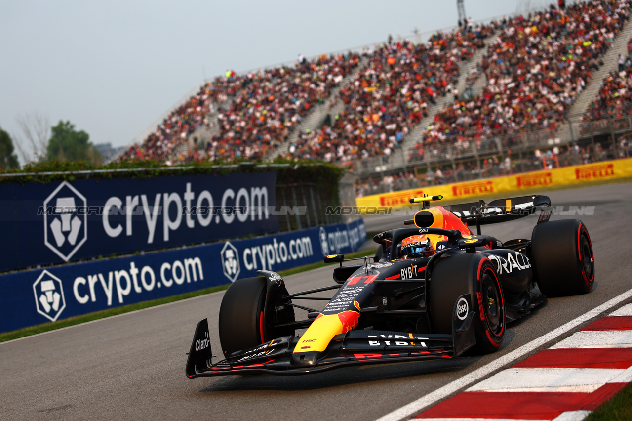 GP CANADA, Sergio Perez (MEX), Red Bull Racing 
16.06.2023. Formula 1 World Championship, Rd 9, Canadian Grand Prix, Montreal, Canada, Practice Day.
- www.xpbimages.com, EMail: requests@xpbimages.com © Copyright: Charniaux / XPB Images