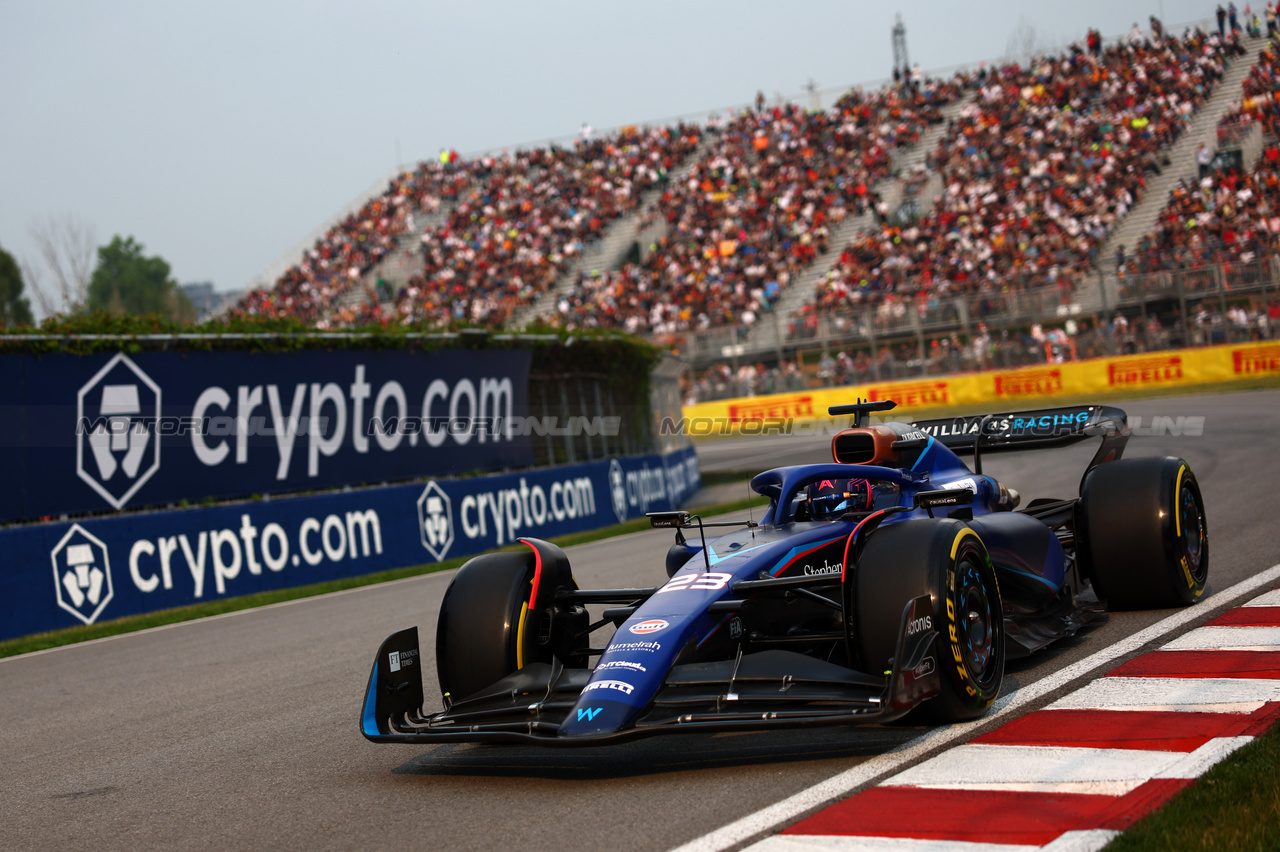 GP CANADA, Alex Albon (THA), Williams F1 Team 
16.06.2023. Formula 1 World Championship, Rd 9, Canadian Grand Prix, Montreal, Canada, Practice Day.
- www.xpbimages.com, EMail: requests@xpbimages.com © Copyright: Charniaux / XPB Images