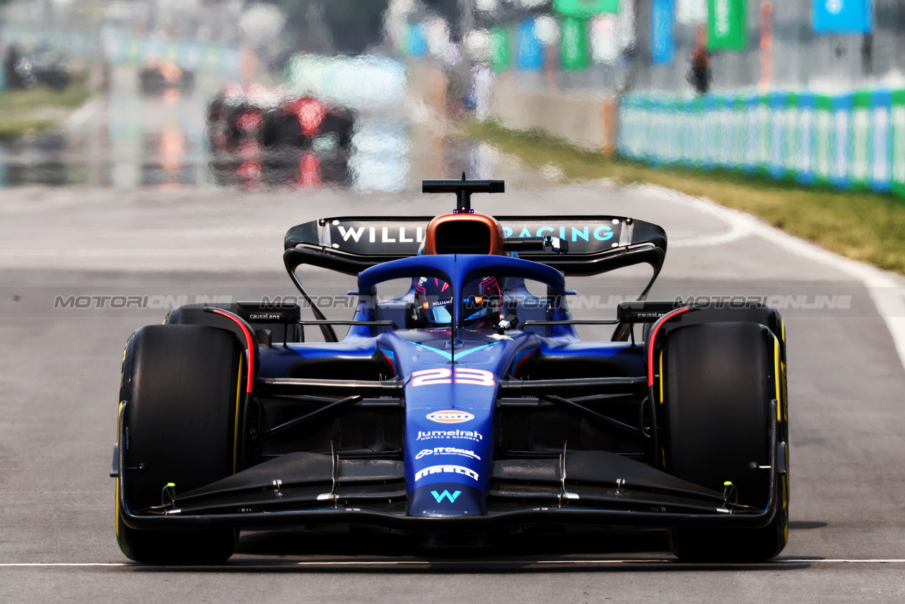 GP CANADA, Alexander Albon (THA) Williams Racing FW45.

16.06.2023. Formula 1 World Championship, Rd 9, Canadian Grand Prix, Montreal, Canada, Practice Day.

 - www.xpbimages.com, EMail: requests@xpbimages.com © Copyright: Coates / XPB Images